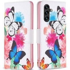 Чехол-книжка Deexe Color Wallet для Samsung Galaxy A35 (A356) - Two Butterflies