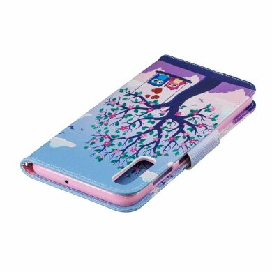 Чехол-книжка Deexe Color Wallet для Samsung Galaxy A70 (A705) - Tree and Owls