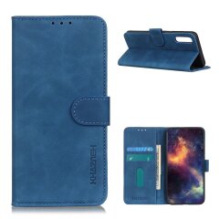 Чехол-книжка KHAZNEH Retro Wallet для Samsung Galaxy A02 (A022) / M02 - Blue