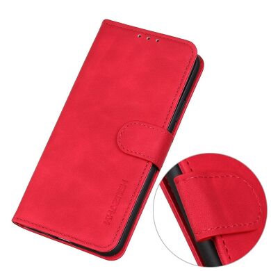 Чехол-книжка KHAZNEH Retro Wallet для Samsung Galaxy S24 Ultra - Red