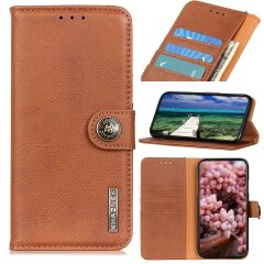 Чохол-книжка KHAZNEH Wallet Cover для Samsung Galaxy S22 - Brown