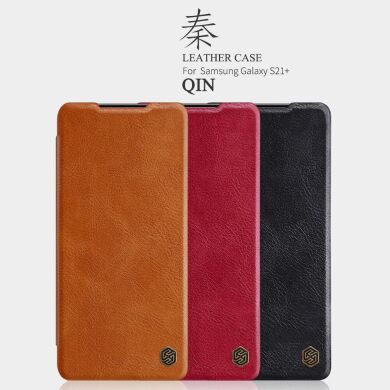 Чехол-книжка NILLKIN Qin Series для Samsung Galaxy S21 Plus - Brown