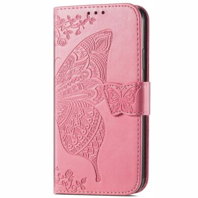 Чехол UniCase Butterfly Pattern для Samsung Galaxy A03 Core (A032) - Pink