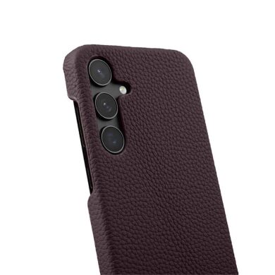 Кожаный чехол MELKCO Leather Case для Samsung Galaxy S24 Plus (S926) - Dark Purple