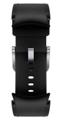 Оригинальный кожаный ремешок Hybrid Band (Size S/M) для Samsung Galaxy Watch 4 (40/44mm) / Watch 4 Classic (42/46mm) ET-SHR88SBEGRU - Black