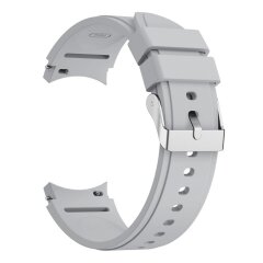Ремешок UniCase Silicone Band для Samsung Galaxy Watch 4 Classic (46mm) / Watch 4 Classic (42mm) / Watch 4 (40mm) / Watch 4 (44mm) - Light Grey