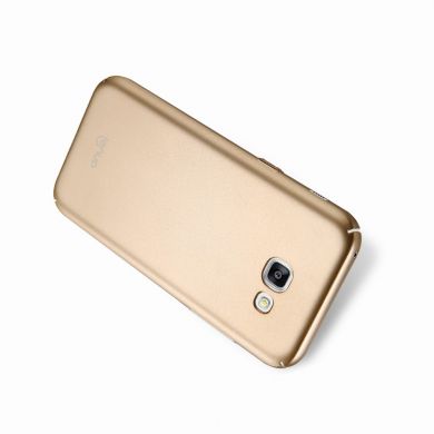 Пластиковый чехол LENUO Silky Touch для Samsung Galaxy A3 2017 (A320) - Gold