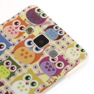 Силиконовая накладка Deexe Owl Pattern для Samsung Galaxy A5 (A500) - Owl's on a Branch