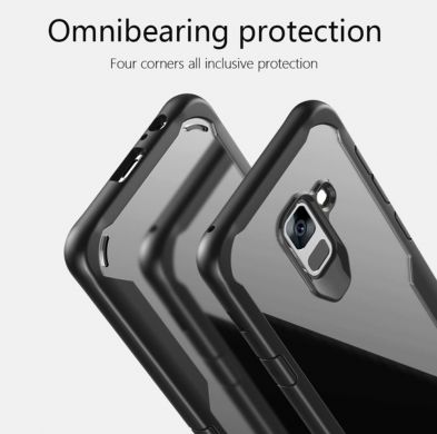 Защитный чехол UniCase Crystal Frame для Samsung Galaxy A8 2018 (A530) - Gray