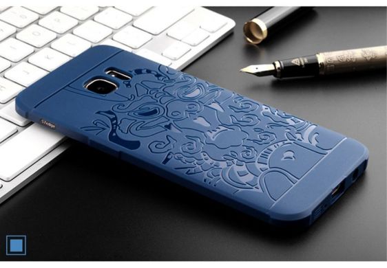 Защитный чехол UniCase Dragon Style для Samsug Galaxy S7 Edge (G935) - Blue