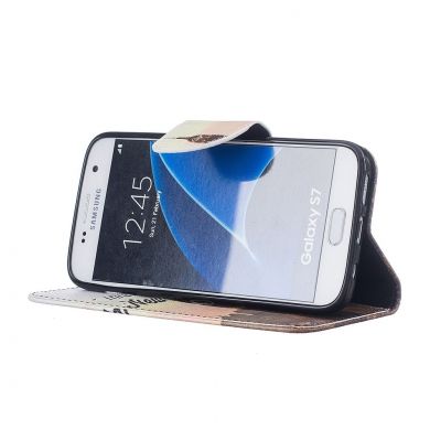 Чехол-книжка Deexe Color Wallet для Samsung Galaxy S7 (G930) - New York
