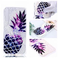 Силиконовый чехол UniCase 3D Diamond Pattern для Samsung Galaxy A7 2018 (A750) - Purple Pineapple