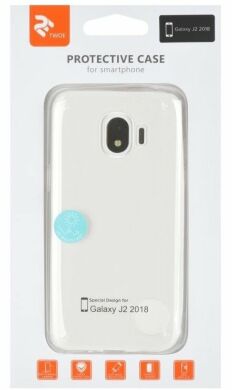 Силиконовый (TPU) чехол 2E Thin Case для Samsung Galaxy J2 (2018) - Transparent