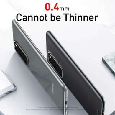 Силиконовый (TPU) чехол BASEUS Ultra Thin Matte для Samsung Galaxy S20 Plus (G985) - Transparent Black