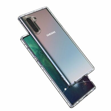 Силиконовый (TPU) чехол Deexe Clear Cover для Samsung Galaxy Note 10 (N970) - Transparent