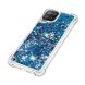 Силиконовый (TPU) чехол Deexe Liquid Glitter для Samsung Galaxy A22 (A225) / M22 (M225) - Blue Hearts. Фото 4 из 7