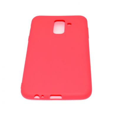 Силиконовый (TPU) чехол Deexe Matte Case для Samsung Galaxy A6+ 2018 (A605) - Red