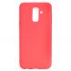 Силиконовый (TPU) чехол Deexe Matte Case для Samsung Galaxy A6+ 2018 (A605) - Red. Фото 2 из 7