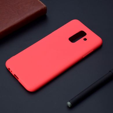 Силиконовый (TPU) чехол Deexe Matte Case для Samsung Galaxy A6+ 2018 (A605) - Red