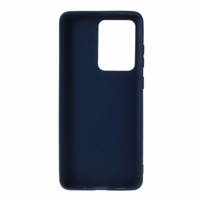 Силиконовый (TPU) чехол Deexe Matte Case для Samsung Galaxy S20 Ultra (G988) - Dark Blue