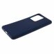 Силиконовый (TPU) чехол Deexe Matte Case для Samsung Galaxy S20 Ultra (G988) - Dark Blue. Фото 4 из 5