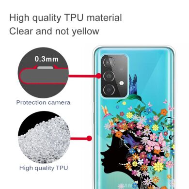 Силиконовый (TPU) чехол Deexe Pretty Glossy для Samsung Galaxy A53 - Seals