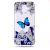 Силиконовый (TPU) чехол Deexe Pretty Glossy для Samsung Galaxy A6 2018 (A600) - Blue Butterfly and White Flower