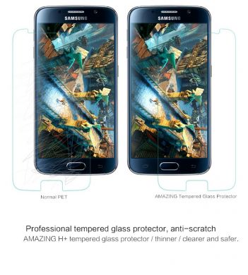 Защитное стекло NILLKIN Amazing H+ для Samsung Galaxy S6 (G920) + пленка