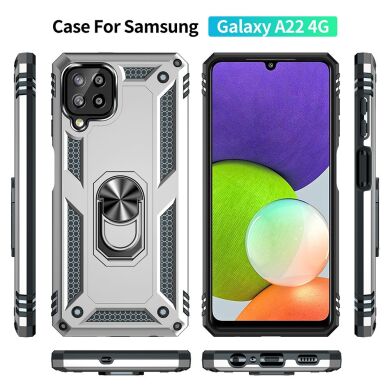 Захисний чохол Deexe Armor Case для Samsung Galaxy A22 (A225) - Silver