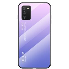 Защитный чехол Deexe Gradient Color для Samsung Galaxy A02s (A025) - Pink / Purple
