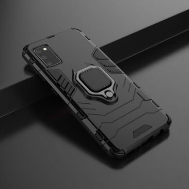 Захисний чохол Deexe Hybrid Case для Samsung Galaxy A41 (A415) - Black