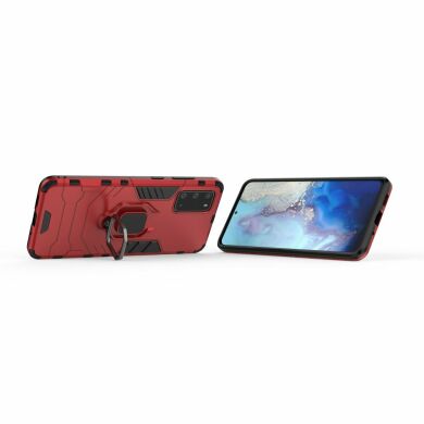 Защитный чехол Deexe Hybrid Case для Samsung Galaxy S20 Plus (G985) - Red