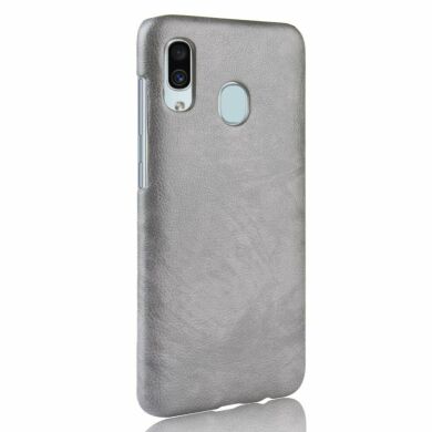 Защитный чехол Deexe Leather Back Cover для Samsung Galaxy A40 (А405) - Grey