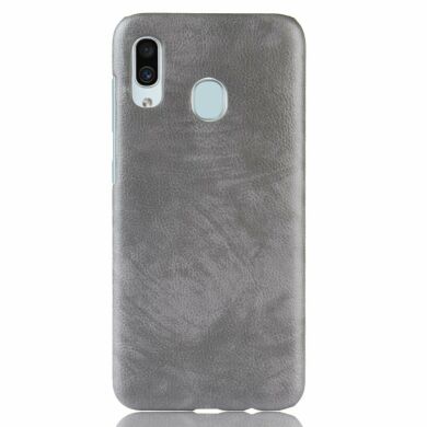 Защитный чехол Deexe Leather Back Cover для Samsung Galaxy A40 (А405) - Grey