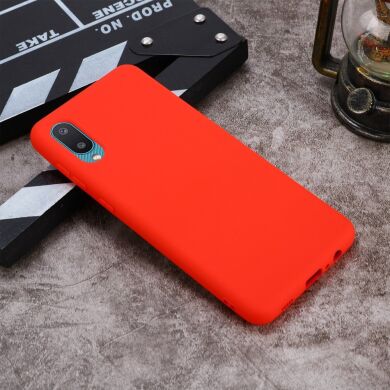 Защитный чехол Deexe Silicone Case для Samsung Galaxy A02 (A022) - Red