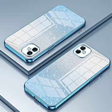 Защитный чехол Deexe Sparkles Cover для Samsung Galaxy A05 (A055) - Blue