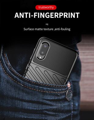 Защитный чехол Deexe Thunder Series для Samsung Galaxy A02 - Black