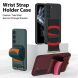 Защитный чехол GKK Leather Strap Cover для Samsung Galaxy S23 (S911) - Wine Red. Фото 5 из 7