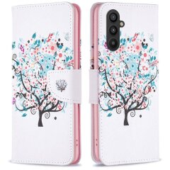 Чехол-книжка Deexe Color Wallet для Samsung Galaxy A25 (A256) - Flower Tree