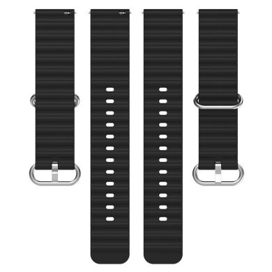 Ремешок Deexe Ocean Strap для часов с шириной крепления 20 мм - Black