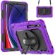 Защитный чехол Deexe Shockproof Case для Samsung Galaxy Tab S9 FE (X510) - Black / Purple. Фото 2 из 9