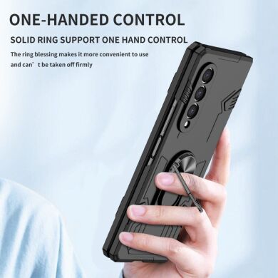 Защитный чехол Deexe Hybrid Case (FF) для Samsung Galaxy Fold 4 - Black