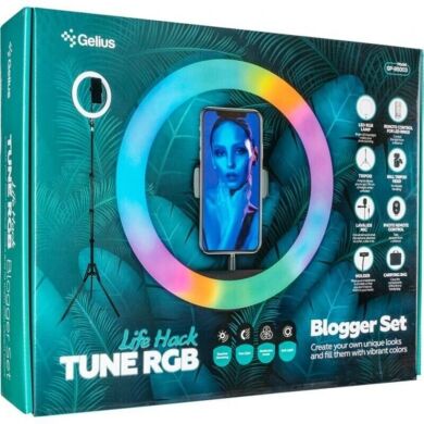 Комплект блогера 6 в 1 Gelius Pro Blogger Set Life Hack Tune RGB GP-BS003 - Black