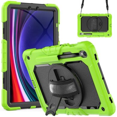Защитный чехол Deexe Shockproof Case для Samsung Galaxy Tab S9 (X710/716) - Yellowgreen
