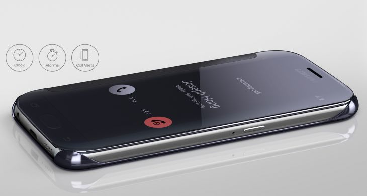 Чехол Clear View Cover для Samsung Galaxy S6 (G920) EF-ZG920 - Silver