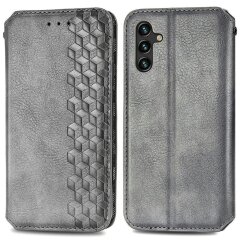 Чехол Deexe Rhombus Wallet для Samsung Galaxy A24 (A245) - Grey