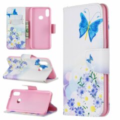 Чехол-книжка Deexe Color Wallet для Samsung Galaxy A10s (A107) - Flower Butterfly