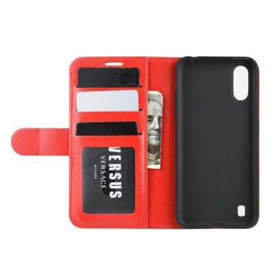 Чехол-книжка Deexe Wallet Style для Samsung Galaxy A01 (A015) - Red