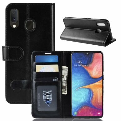 Чехол-книжка Deexe Wallet Style для Samsung Galaxy A20e (A202) - Black