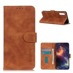 Чехол-книжка KHAZNEH Retro Wallet для Samsung Galaxy A02 (A022) / M02 - Brown